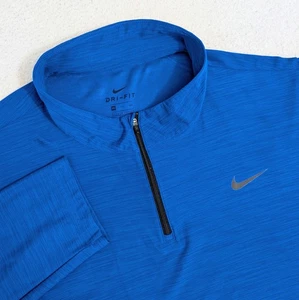 NUEVO Pullover Nike Para Hombres 2XL Azul Dri-FIT 1/4 Cremallera Atlético Golf Correr Entrenamiento - Imagen 1 de 10