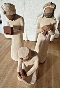 Willow Tree Creche Manger Nativity 3 Wisemen Kings Magi 2000 Demdaco Susan Lordi - Picture 1 of 5