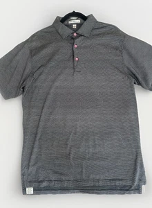 Peter Millar Golfshirt Herren Medium Performance Polo schwarz-weiß gestreift - Bild 1 von 9