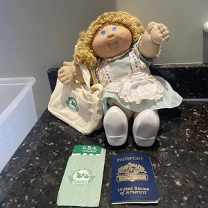 1985 Cabbage Patch Kids World Traveler Holland Dutch 15" Puppe-alles Original - Bild 1 von 9