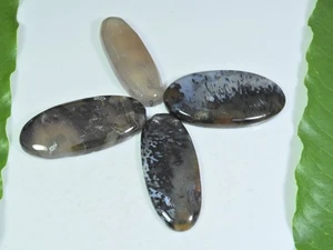 227Cts. Natural Turkish Stick Agate Oval Cabochon Loose Gesmtone 4 Pcs Lot S999 - Picture 1 of 9