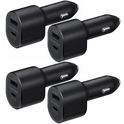 4-Pack OEM Dual USB Fast Car Charger for Samsung Galaxy S9 S10 Plus Note 9 10 20 - Image 1 of 4