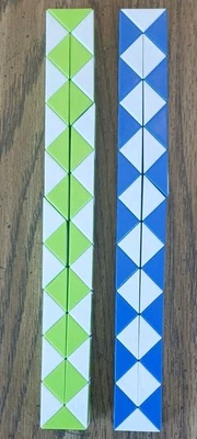 Magic Snake - Twisty Puzzle Toy - Green and Blue  - Image 1 of 2