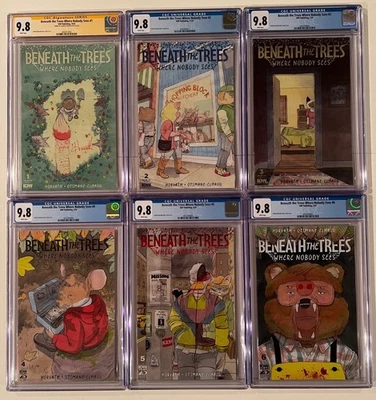 Beneath the Trees Where Nobody Sees 1, 2, 3, 4, 5 & 6 Complete Set! CGC 9.8 (WP) - Image 1 of 4