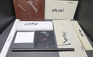 Machinable Plastic Lot Teflon ABS Nylon VHMW 3½"x1⅜"x12 Phenolic Sheet Machinist - Picture 1 of 6