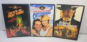 Kurt Russell DVD Lot: Escape from New York/ Overboard/ Bone Tomahawk (DVD) - Foto 1 di 11