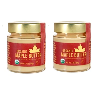 2 Jars of Trader Joe's Organic Maple Butter Spreadable Maple Syrup 7 OZ Each - Image 1 of 3