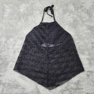 Kona Sol Tankini Womens L 12-14 Crochet Shoreline Chevron High Neck Halter Top - Picture 1 of 11