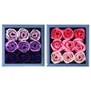 2 Kisten Seife Rosenstrauß Geschenkbox Seife dekoratives Bouquet Gegenwart - Bild 1 von 12