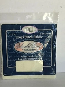 Charles Craft Einteiler Antik Weiß Kreuzstich Stoff 18 Stück Neu in Verpackung 12x18"apx - Bild 1 von 4