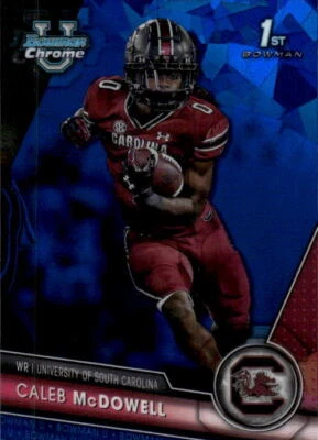 2023 Bowman University Chrome Sapphire Caleb McDowell #76 South Carolina 3O - Image 1 of 2