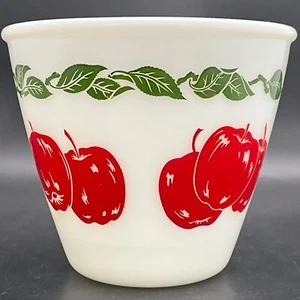 Hazel Atlas Apple Spill Proof Mixing Nesting Bowl c1950s Made in USA 6"dia 1qt - Bild 1 von 12