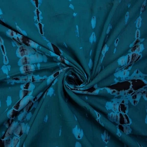 Tie Dye Fabric Summer Dressmaking Bohemian Soft Material Indian Textile Clothing - Picture 1 of 4