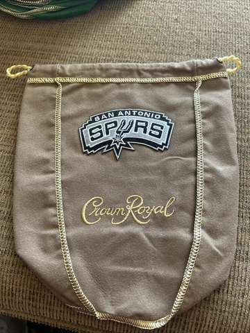 NBA  San Antonio Spurs Tribute Bag CROWN ROYAL BAG 1 Liter Cover