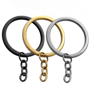 Keyring Key Pendant Keyring Silver Golden Black Set of 1-25 Count - Picture 1 of 13