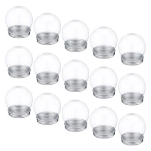 15pcs Diy Snowman Plastic Snow Globe Plastic Snow Globes Kit Winter Snow Globe - Picture 1 of 12
