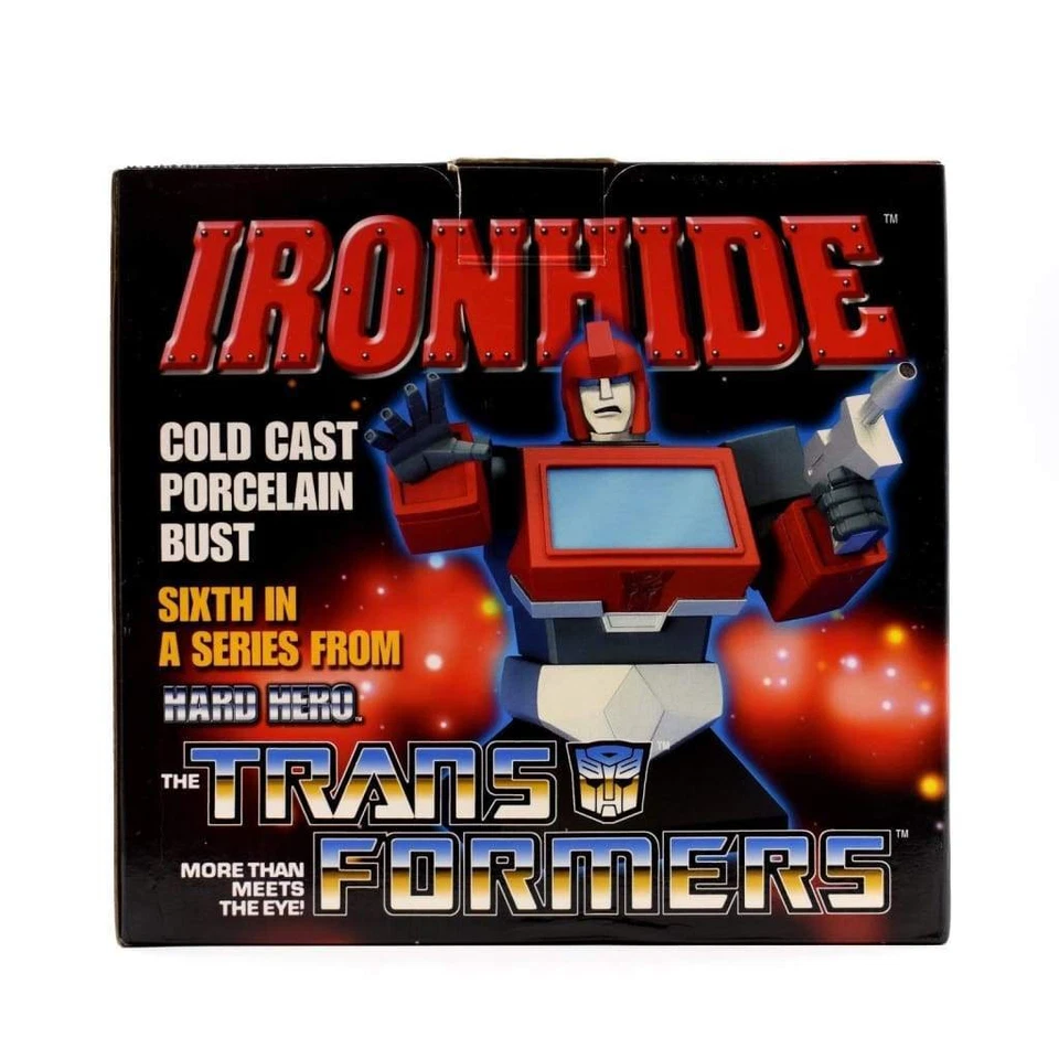 Transformers IRONHIDE cold-cast porcelain statue 16cm Hard Hero - Imagen 1 de 2