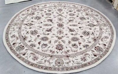 IVORY / IVORY 8' X 8' Round Loose Threads Rug, Reduced Price 1172714989 HK78C-8R - Image 1 of 4