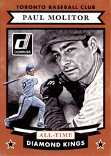 2015 Donruss All-Time Diamond Kings Paul Molitor Toronto Blue Jays #30