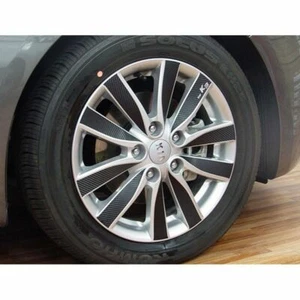 NEW Carbon Tuning Wheel Mask decal Sticker for KIA K3/Forte/Cerato 2013+ 16" - Picture 1 of 2