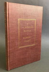 First Edition Robert Frost A Further Range (Book Six) Henry Holt 1936 - Imagen 1 de 9