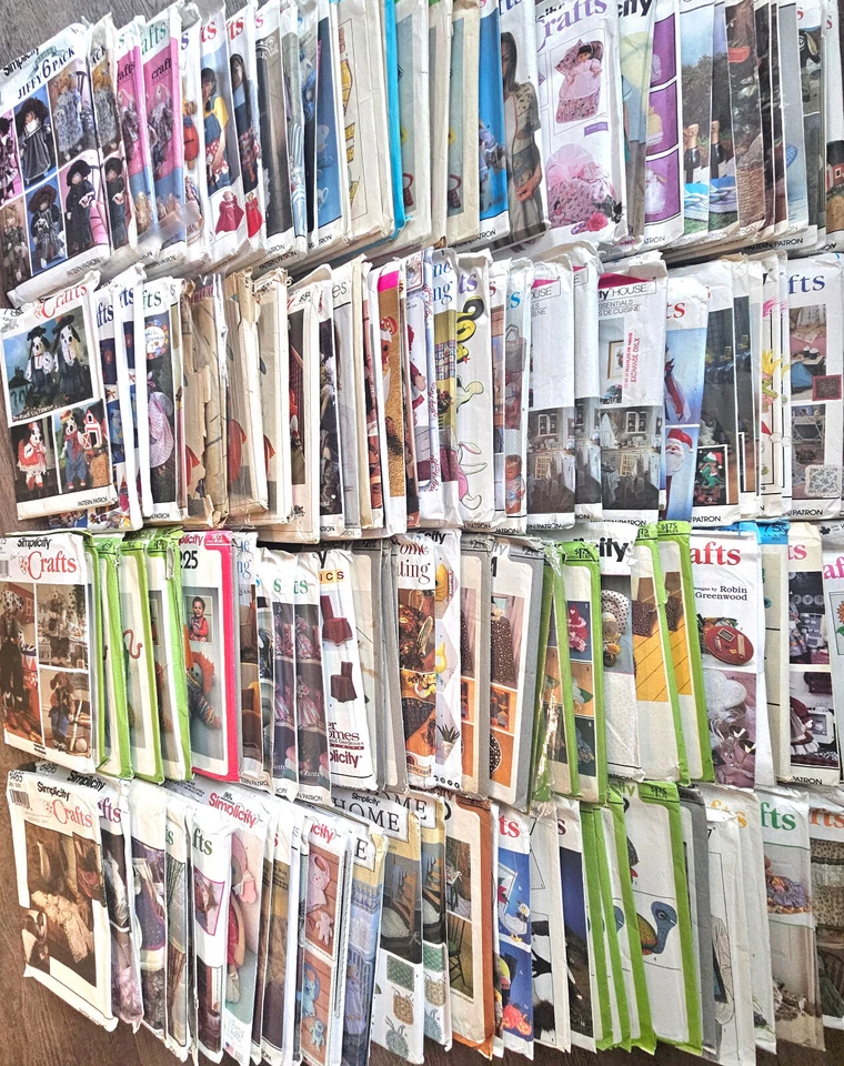 Simplicity Craft Sewing Patterns Dolls Animals Toy Home Decor Variety 7253-11012 - Image 1 of 1