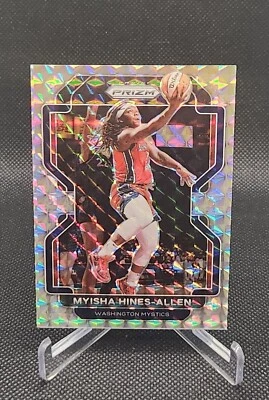2022 Panini Prizm WNBA #12 Myisha Hines-Allen Mosaic Prizm /3 SSP Mystics  - Image 1 of 2