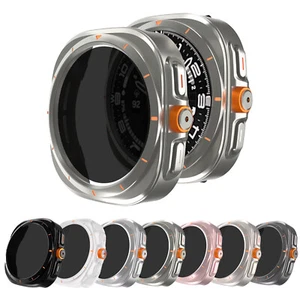 Fr Samsung Galaxy watch 6/7 40/44mm Anti-Scratch Anti-spy/HD Tempered Glass Case - Picture 1 of 22