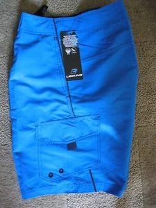 LAGUNA BLUE UNLINED BOARD SHORTS/SWIMWEAR W/4 POCKETS SIZE 32 - Picture 1 of 4