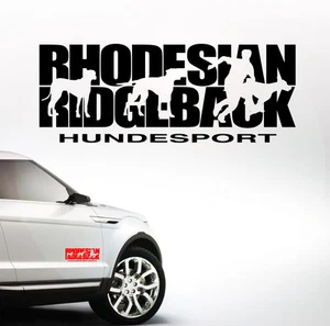 Auto Aufkleber RHODESIAN RIDGEBACK HUNDESPORT Hund Hunde SIVIWONDER Ridge - Bild 1 von 2
