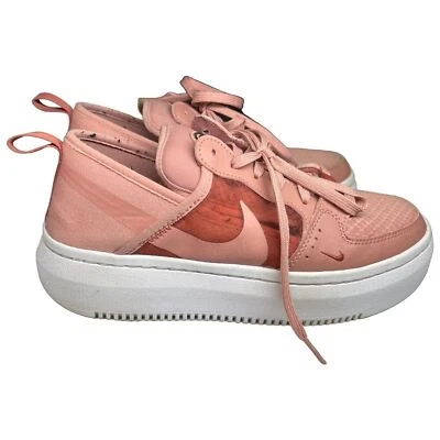 ZAPATILLAS MUJER NIKE COURT VISION ALTA TXT PLATAFORMA 9.5 Rosa Baloncesto Informal Foto 1 de 4