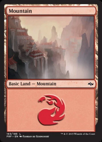 Mountain (183/185) - Foil ~ Lightly Played Fate Reforged MTG Magic UltimateMTG L - Image 1 of 1
