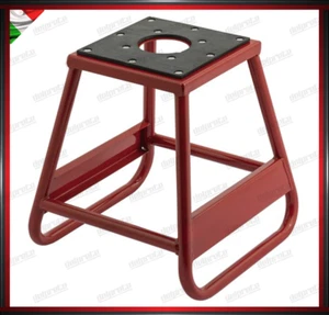CAVALLETTO CENTRALE FISSO PER CROSS MX ENDURO SOLLEVATORE MOTO ROSSO - Bild 1 von 1