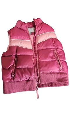 OLD NAVY Youth Girls' Small Pink Puffy Vest | FAST FREE SHIPPING  - Image 1 of 4
