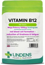 Vitamin B12 1000mcg sublingual tablets (100 pack) [Lindens 0380]