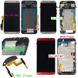 For HTC One M9 M8 M7 LCD Display Touch Screen Digitizer Assembly (With) Frame - Picture 1 of 19