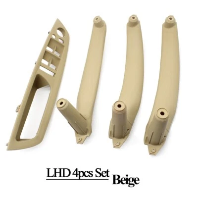4pcs Beige Inner Door Panel Handle Pull Trim Cover For BMW E70 X5 E71 X6 07-14 - Image 1 of 4