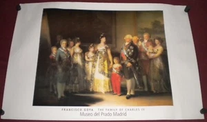 Francisco Goya La famiglia di Carlo IV Poster d'arte 36x24 S/S Museo Prado Madrid - Foto 1 di 2