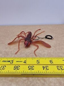 Vintage Flexible Rubber Giant Red Fly Vintage 1970s Monster Toys Hong Kong 