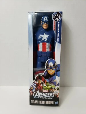Figura de acción Marvel Avengers Capitán América 12" ~ Serie Titan Hero 2012 - NUEVA Foto 1 de 4
