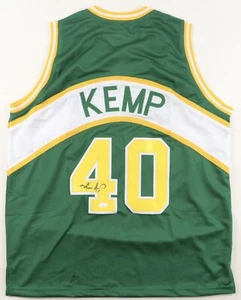 Shawn Kemp Authentic Signed Pro Jersey Autographed JSA Cert Seattle Supersonics! - Picture 1 of 4
