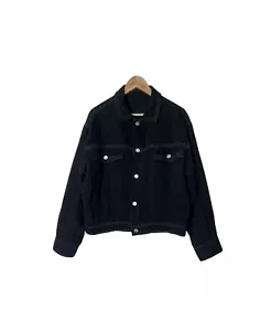 90s Gianni Versace Black Crop Oversize Jacket Damen 50 2465 - Bild 1 von 12