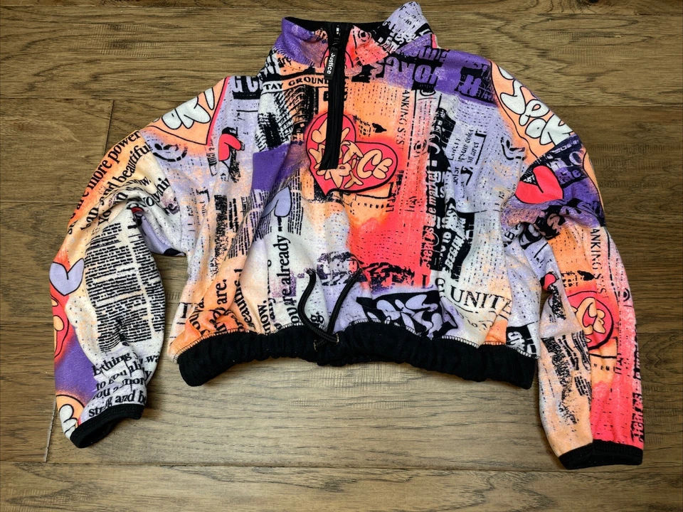 Sudadera Pullover Justice Sport Graffiti 1/4 Cremallera Niña Talla XS 5/6 KG JD Foto 1 de 4
