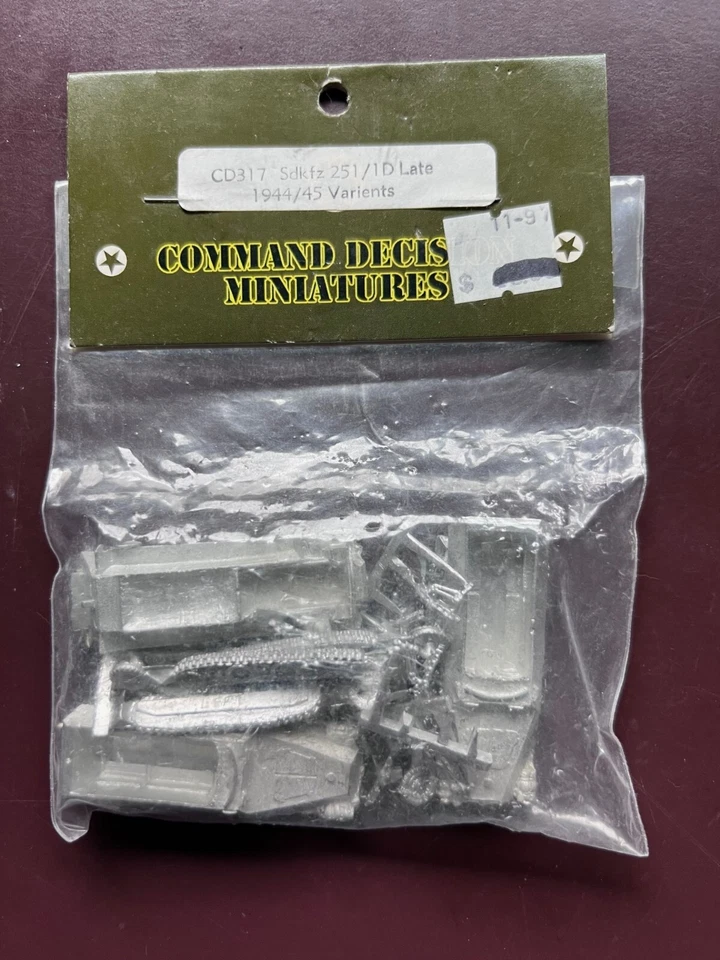 Sdkfz 251/D Late 1944-45 CD317 15mm Command Decision sealed pack - Image 1 of 1