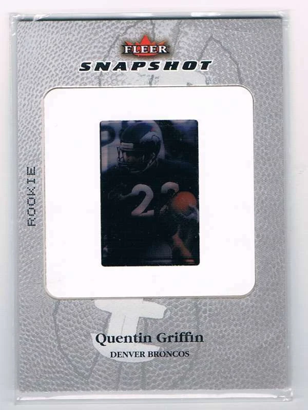 2003 Fleer Snapshot Rookie Slides #22 Quentin Griffin Rookie Card  - Image 1 of 1