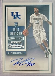 Willie Cauley-Stein 2015 Contenders Draft Playoff Ticket Auto RC Kentucky