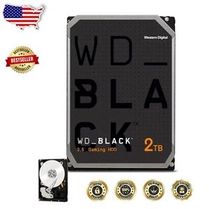 High-Performance 2TB WD Black HDD - 7200 RPM, Ideal for Gaming & Creative Tasks - Picture 1 of 3