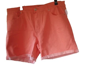 Pantalones Cortos Damas Plus Coral Simply Emma Talla 24W NUEVO - Imagen 1 de 2