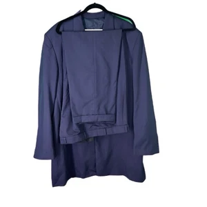 Traje Hugo Boss 2 Piezas - Abrigo 4XL + 42x33 Pantalones de Vestir - Azul Marino - Clásico - Imagen 1 de 3