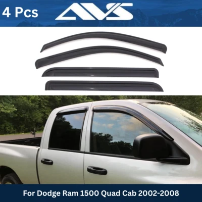 AVS Vent Visors Window Deflectors Rain Guards For Dodge Ram 1500 2002-2008 Foto 1 de 4
